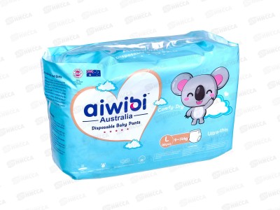 Aiwibi Comfy dry Подгузники-трусики для детей L 9-14кг 44шт *5
