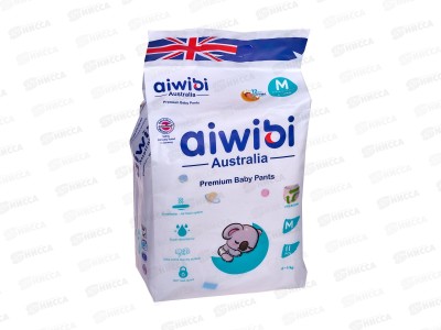 Aiwibi Premium Подгузники-трусики для детей M 6-11кг 11шт *20