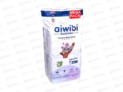 Aiwibi Premium Подгузники-трусики для детей M 6-11кг 62шт *5