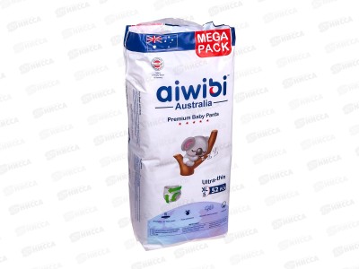 Aiwibi Premium Подгузники-трусики для детей XL 12-17кг 52шт *5