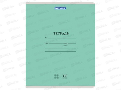 Тетрадь 12л кл. BRAU Классика, NEW, асс. 105682*20/120