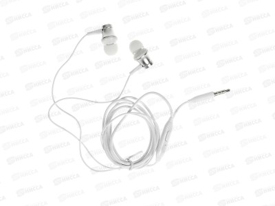 Наушники BOROFONE BM73 вакуумные с микрофоном 1,2м серебро