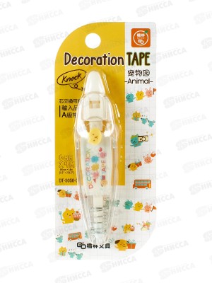 Корректор лент декор 4м*6мм Зверюшки DT-5050-3