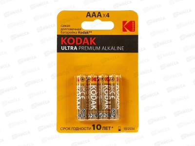 КОДАК LR03 BL4 Ultra Premium alkaline *4/40/200