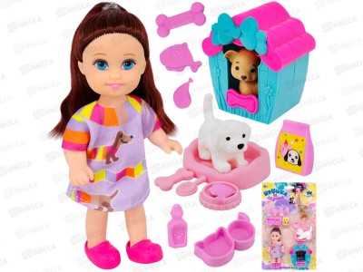 Кукла малышка Miss Kapriz МКLY675-B с питомцем, FCJ1355063 на блистере