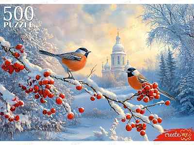ПАЗ 500эл. Снегири на ветке, П500-7627 *10