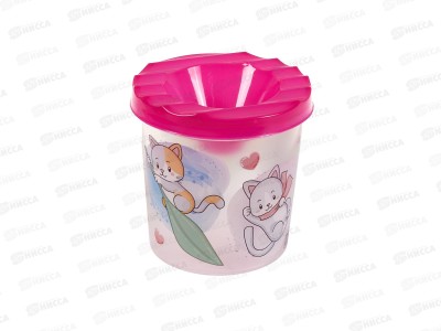 Непроливайка ПП Смешные котята, одинарная, прозр., С-0967 *10/200