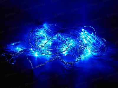 Гирлянда 1,5м*2м Сетка 144LED синий 183-755