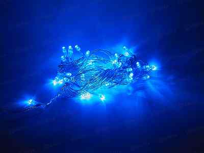 Гирлянда 5,5м 50LED 8 реж синий 127-014