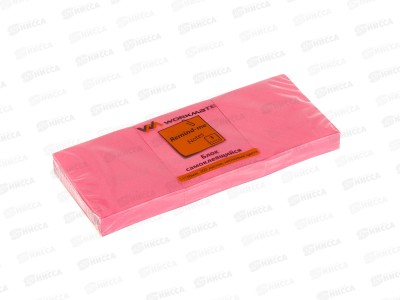 Блок липкий Workmate 38*51мм, неоново-пурпурный, 300л, 14-5850 *12
