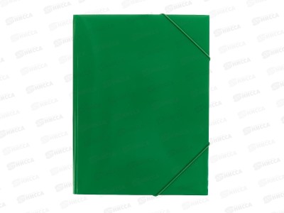 Папка на резинке Workmate А4, 500мкм, зеленая, 15-6102  *60