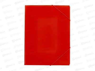 Папка на резинке Workmate А4, 500мкм, красная, 15-6099  *60