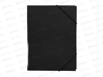 Папка на резинке Workmate А4, 500мкм, черная, 15-6101  *60