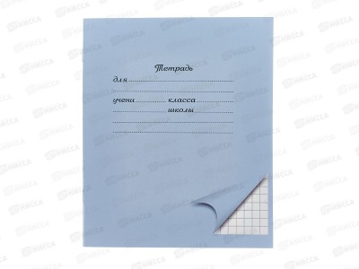 Тетрадь 12л клетка ПандаРог, голубая, 15-3702  *300