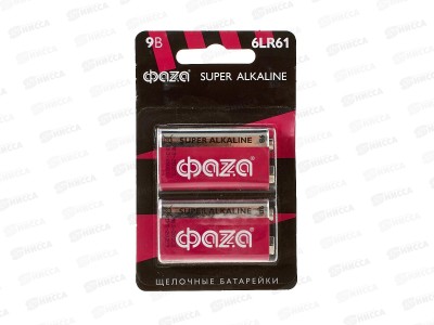 ФАZA 6LR61 Super Alkaline, BL-2  *2
