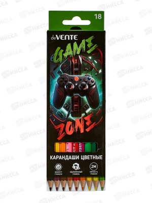 Карандаши 18цв deVente Gamer, шестигр. к/у  5023538 *12/240