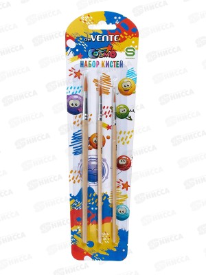 Кисти набор DeVente Cosmo 3шт. синтетика (№ 1,5,8) 8072313 *12