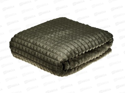 Плед Велсофт с тиснением Соты 150*200 19-0812 Турецкий кофе
