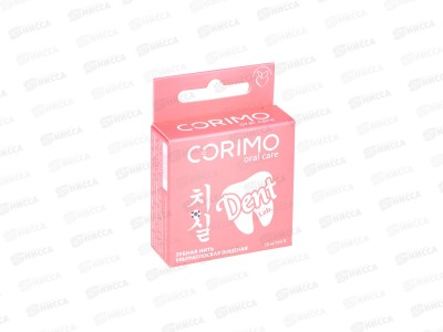 Corimo зубная нить Ультраплоская вощеная Клубничная 50м