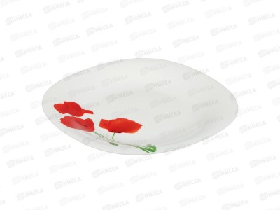 Тарелка десертная 21,5см, Маки, квадратная, MILLIMI, 818-308   г