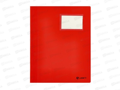 Скоросшиватель Lamark с карманом для визитницы  FF0052-RD,красный *200