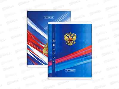 Тетрадь-перевертыш 80л кл. ФЕН А4 Герб, 70098*5/30