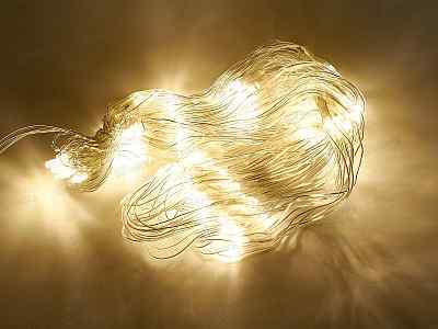 Гирлянда 1,6*1,6м 144LED шампань 362-086 г