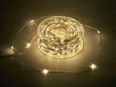 Гирлянда 100м 1000 LED ламп, теплый белый, 8 режимов, 93628