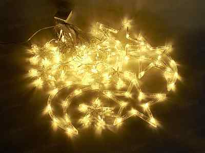 Гирлянда 3х0,7м 126 LED ламп, теплый белый, 8 режимов, 93404