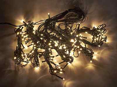 Гирлянда 3х2м 220 LED ламп, теплый белый, 8 режимов, 92812
