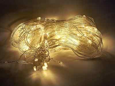 Гирлянда 1,6*1,6м 144LED прозрачная  220В 362-107 г