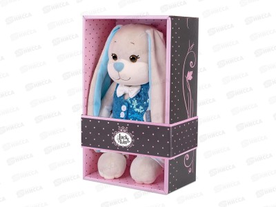 Зайчик Jack&Lin Жак в голубой жилетке. 25см JL-04202308-25 коробка