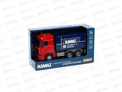 Автомобиль-фургон KAMAZ инерц. (со светом и звуком) 07835 в коробке