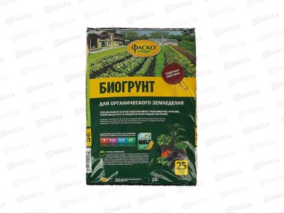Грунт Фаско С биогумусом для органического земледелия 25л