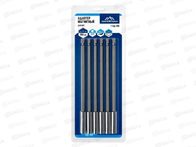 Адаптер Магнитный для Бит 150мм Vertextools Шест. 6 предметов, АД-150