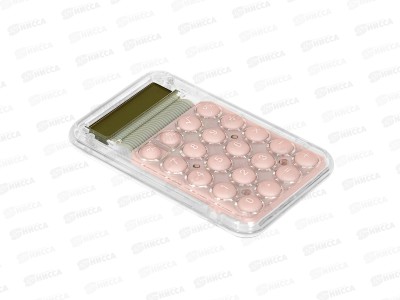 Калькулятор Basir 8раз. Детский прозрач. розовый KK-1020-3 *1