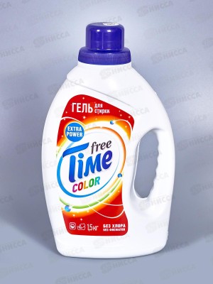 FREE TIME гель для стирки 1500гр, 2101-3