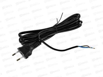 Провод с евроштекером 2,0м 2,5А черный duwi 28565