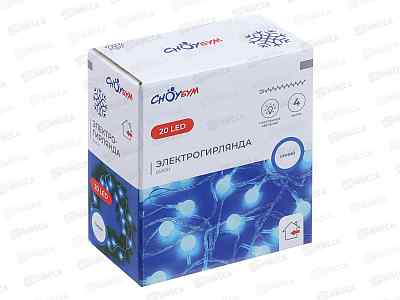 Гирлянда 4м вьюн 20LED синий 381-338 г