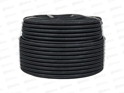 Труба гофрированная ПНД d16 с зондом (100м) черная EKF-Plast