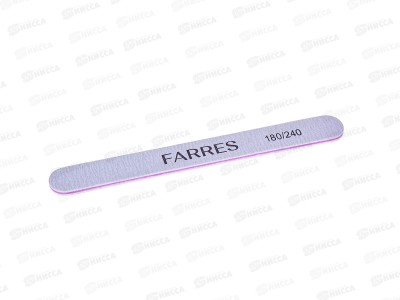 Farres Пилка MJ011-1 180/240 для ногтей любого типа *50
