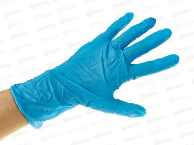 Перчатки Optiline нитриловые голубые L, 27-2667 *100/1000
