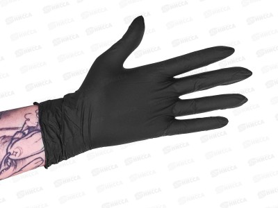 Перчатки Optiline нитриловые черные XL, 27-2664 *100/1000