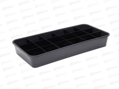 Ящик д/рассады 480х240х70 с перегородками графитовый (Интерм)*30