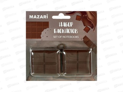 Набор блокнотов MAZARI 2шт 5*4,5см 64л. ароматиз. M-3296 *12