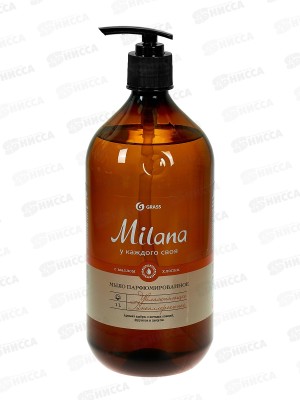 Milana Perfumed жидкое парфюм. мыло &quotАмбра и пачули&quot 1000мл *6  145138