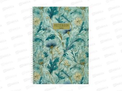 Тетрадь 80л кл. Hatber А4 Флоранс тв.обл., греб., 35513 *4/20