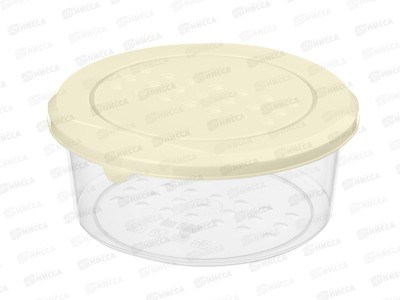 Контейнер для продуктов &quotAsti&quot круглый 0,5л светло-бежевый 221100525/01 *26