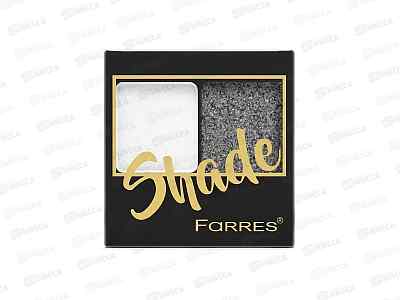 Farres Тени для век Shade 1007-01 белый/черный 2 цвета *6