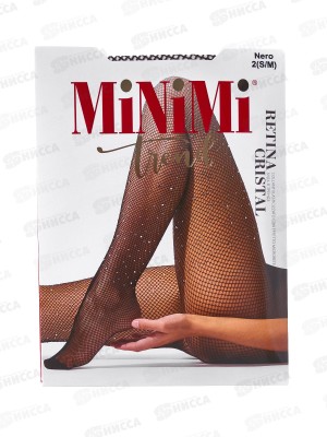 Minimi колготки Ретина cristal  (nero, S/M)